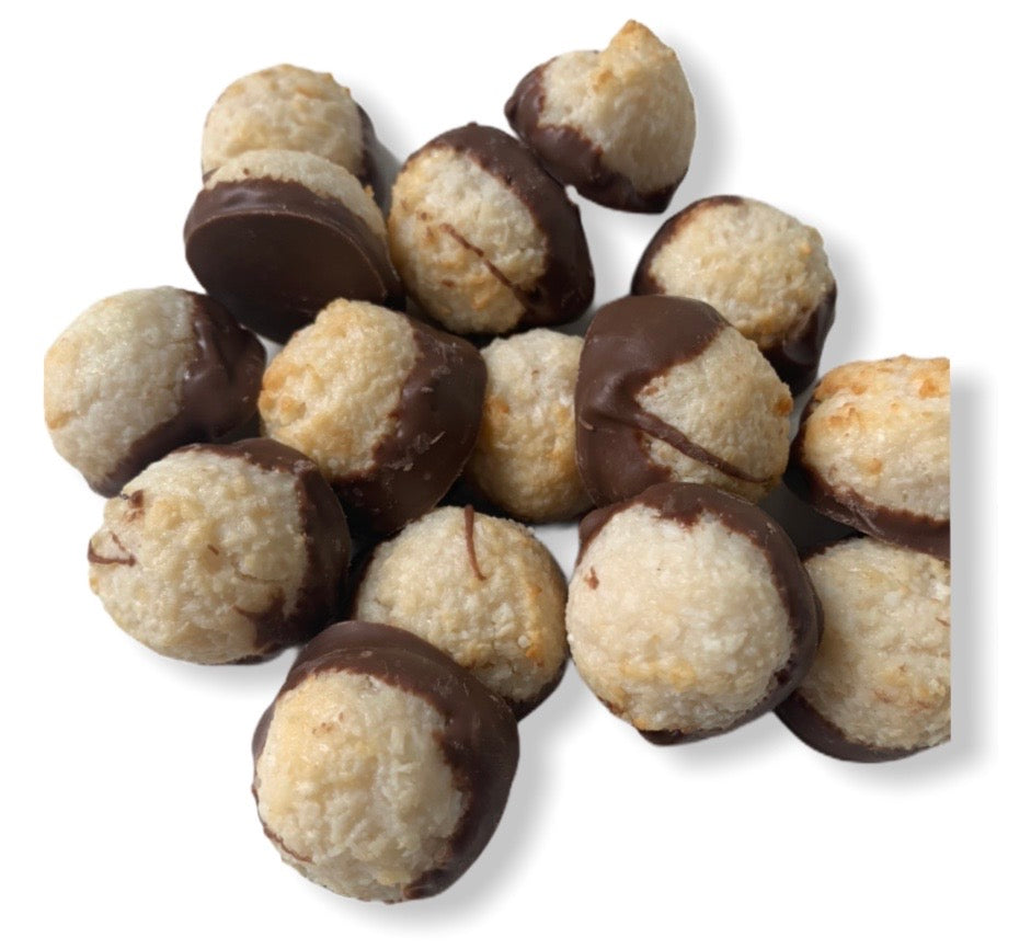 Bite-Size Chocolate Dipped Coconut Macaroon Bundle