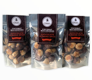 Chocolate Almond Spice Coconut Macaroon Bites